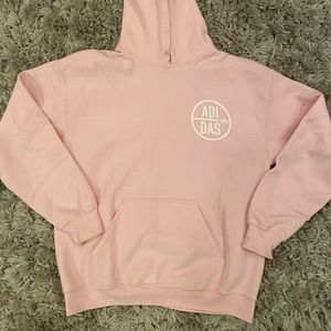 Pink Adidas hoodie